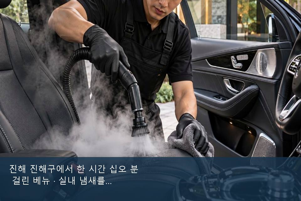 진해 진해구에서 한 시간 십오 분 걸린 베뉴 · 실내 냄새를 연 기록